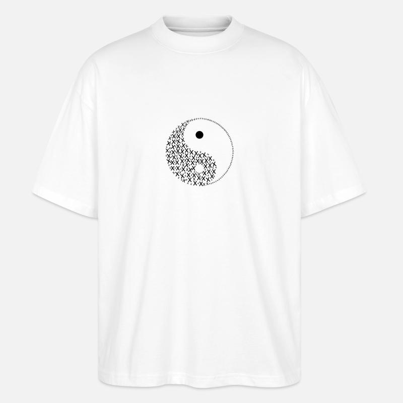 Yin and Yang Complementary - Stanley/Stella Oversized Unisex Organic T-shirt Blaster 2.0 - white