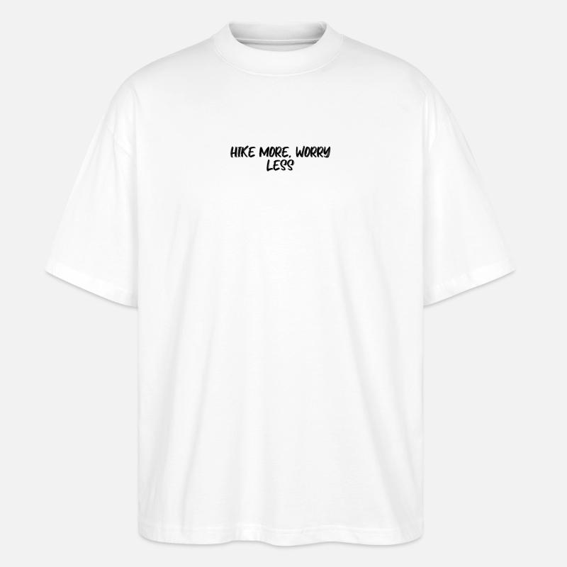 Randonnée - Randonnez plus, souciez-vous moins - T-shirt bio Blaster 2.0 coupe oversize Stanley/Stella Unisexe - blanc