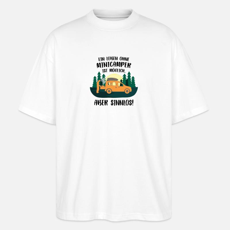 Minicamper SENSELESS Camping-Camper Microcamper - T-shirt bio Blaster 2.0 coupe oversize Stanley/Stella Unisexe - blanc