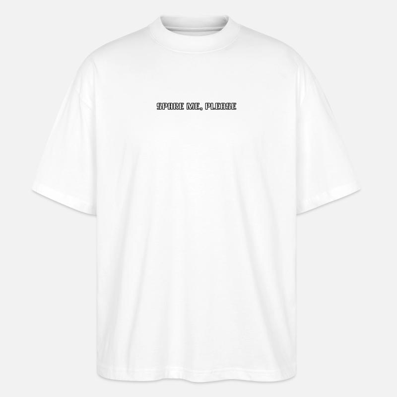 Bowling - Épargnez-moi, s'il vous plaît - T-shirt bio Blaster 2.0 coupe oversize Stanley/Stella Unisexe - blanc