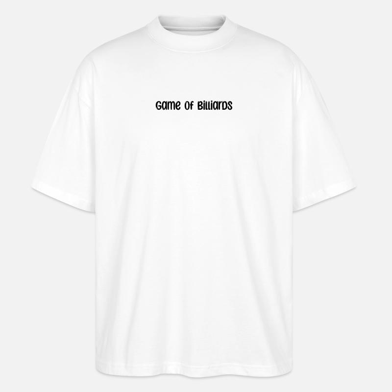 Billard - Jeu de billard - T-shirt bio Blaster 2.0 coupe oversize Stanley/Stella Unisexe - blanc