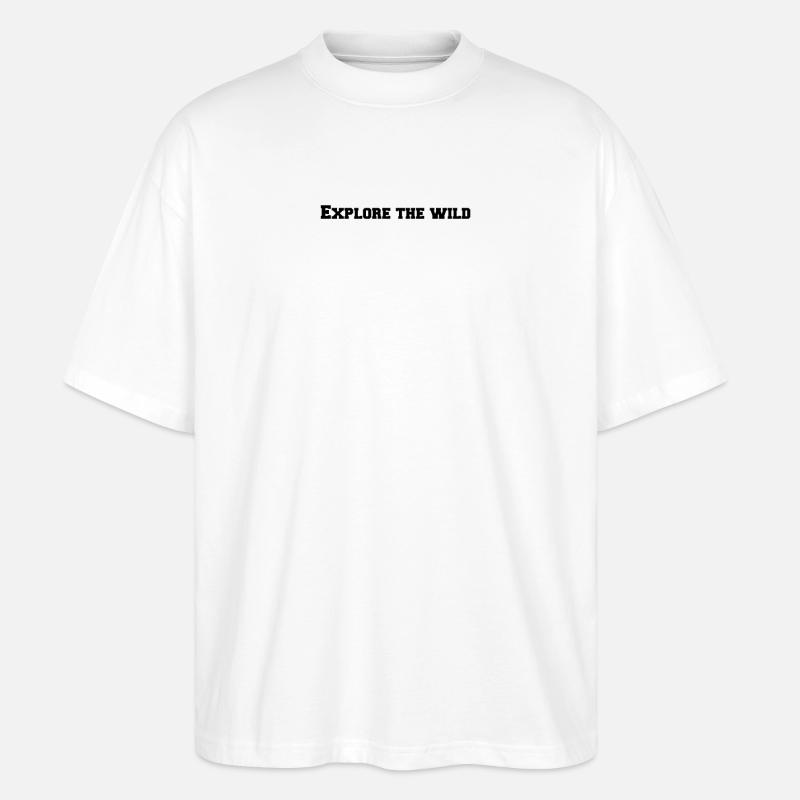Randonnée - Explorez la nature - T-shirt bio Blaster 2.0 coupe oversize Stanley/Stella Unisexe - blanc