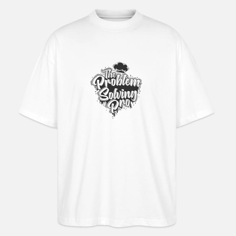 The Problem-Solving Pro - Stanley/Stella Oversized Unisex Organic T-shirt Blaster 2.0 - white