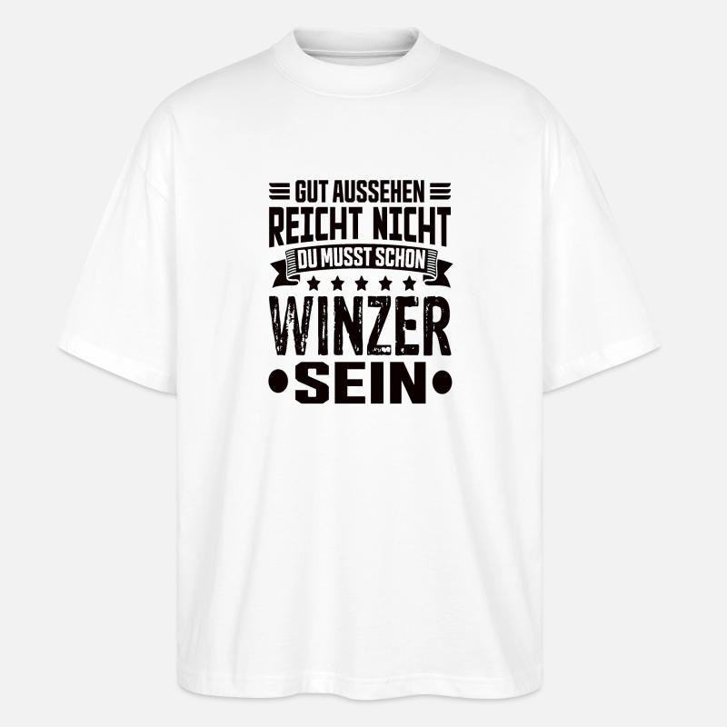 Winzer - Stanley/Stella Oversized Unisex Bio T-Shirt Blaster 2.0 - Weiß