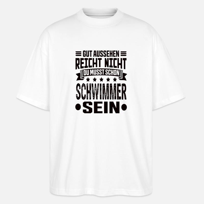 Nageur - T-shirt bio Blaster 2.0 coupe oversize Stanley/Stella Unisexe - blanc