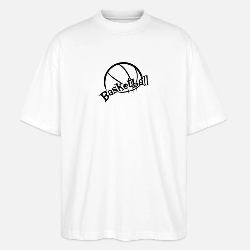 Joueurs de basket-ball Basketteurs Basket-ball - T-shirt bio Blaster 2.0 coupe oversize Stanley/Stella Unisexe - blanc