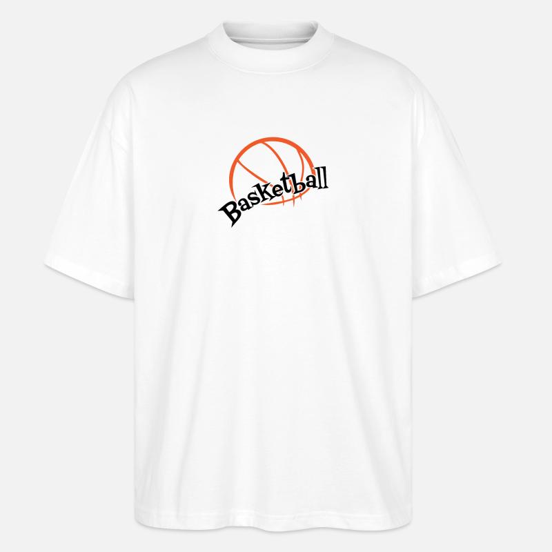 Joueurs de basket-ball Basketteurs Basket-ball - T-shirt bio Blaster 2.0 coupe oversize Stanley/Stella Unisexe - blanc