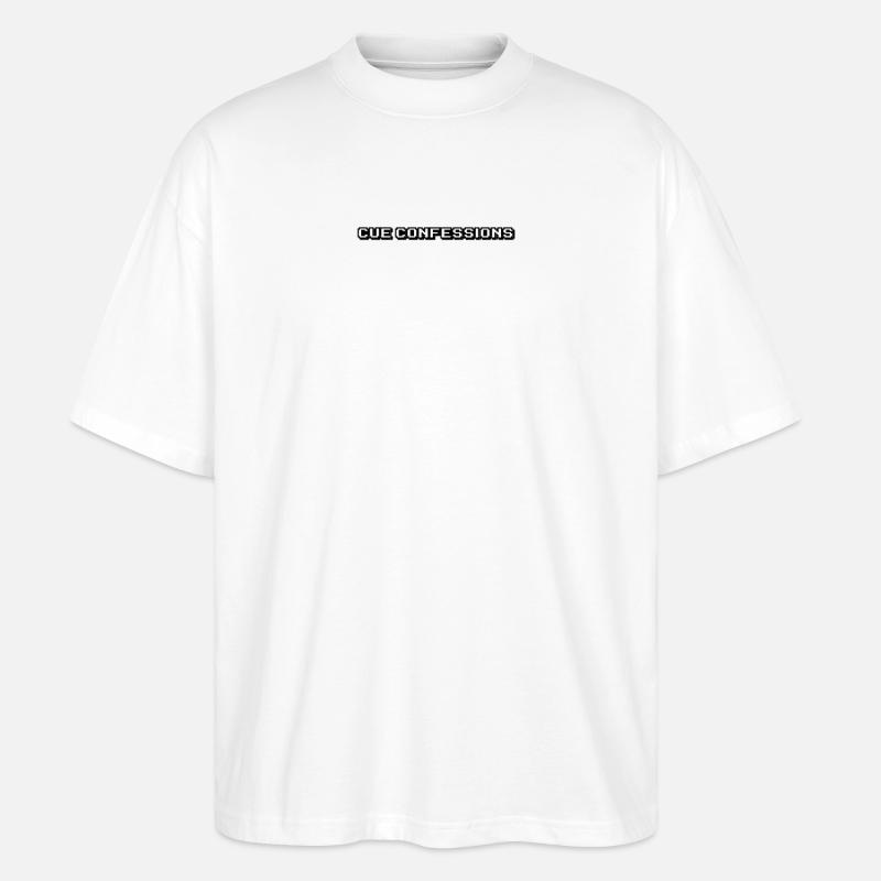 Billard - Cue Confessions - Stanley/Stella Oversized Unisex Bio T-Shirt Blaster 2.0 - Weiß