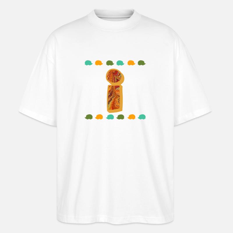 Hedgehog E 22 I - Stanley/Stella Oversized Unisex Organic T-shirt Blaster 2.0 - white