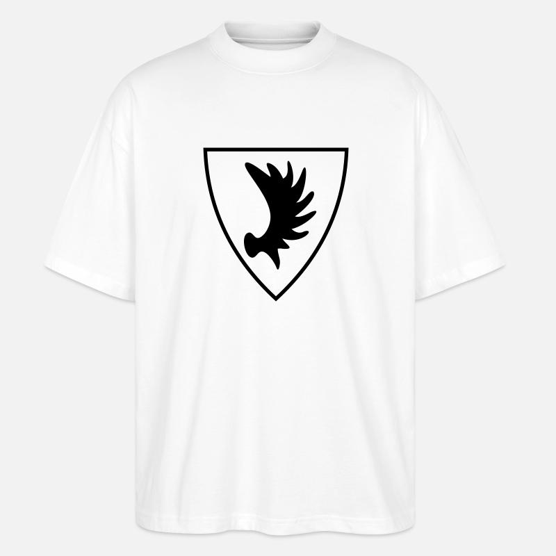 Ostpreußen Elchschaufel Wappen - Stanley/Stella Oversized Unisex Bio T-Shirt Blaster 2.0 - Weiß