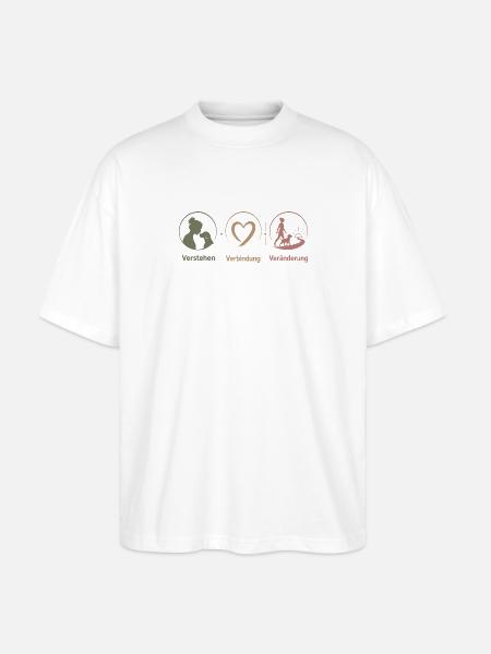 Verstehen Verbindung Veränderung Trio - Stanley/Stella Oversized Unisex Bio T-Shirt Blaster 2.0 - Weiß