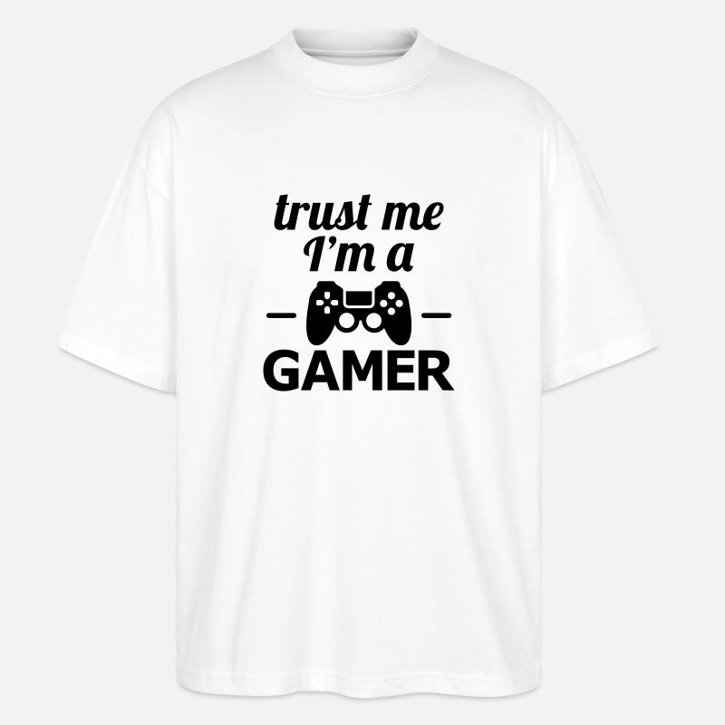gamer - Stanley/Stella Oversized Unisex Bio T-Shirt Blaster 2.0 - Weiß