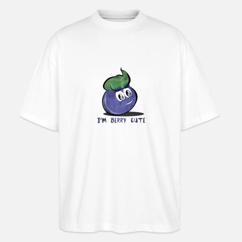 I'm berry cute - Stanley/Stella Oversized Unisex Bio T-Shirt Blaster 2.0 - Weiß