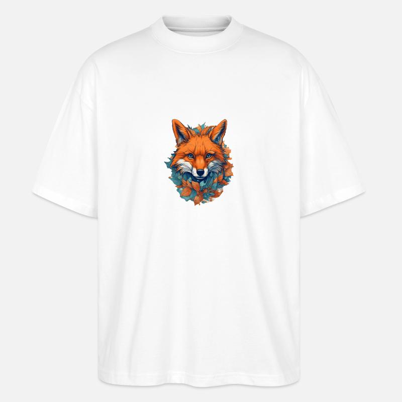 Fuchs - Stanley/Stella Oversized Unisex Bio T-Shirt Blaster 2.0 - Weiß
