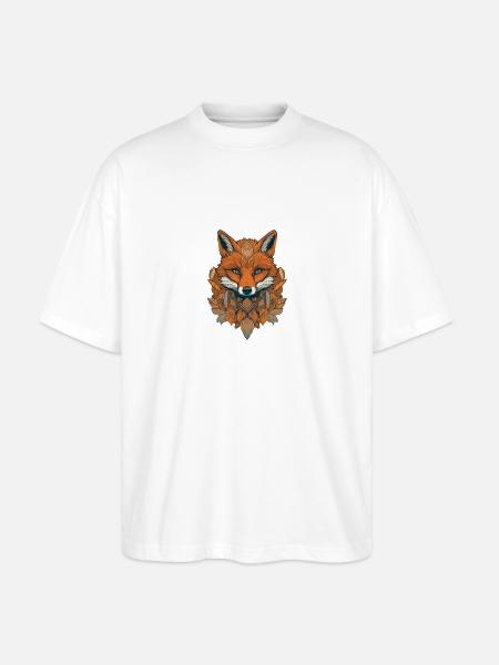 Fuchs - Stanley/Stella Oversized Unisex Bio T-Shirt Blaster 2.0 - Weiß