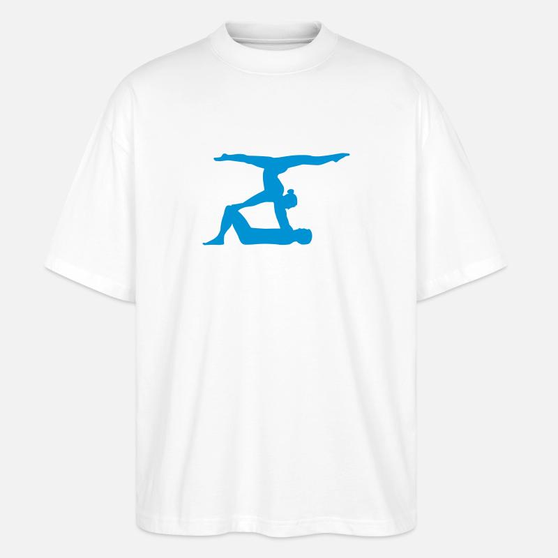 Akrobatik - Stanley/Stella Oversized Unisex Bio T-Shirt Blaster 2.0 - Weiß