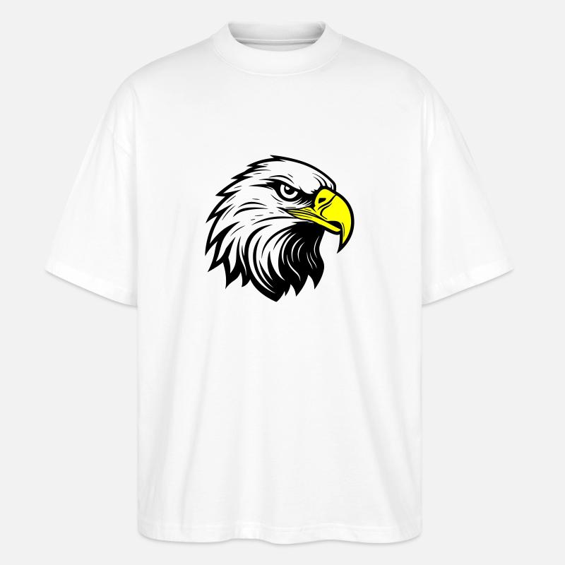 Tête d’aigle - T-shirt bio Blaster 2.0 coupe oversize Stanley/Stella Unisexe - blanc