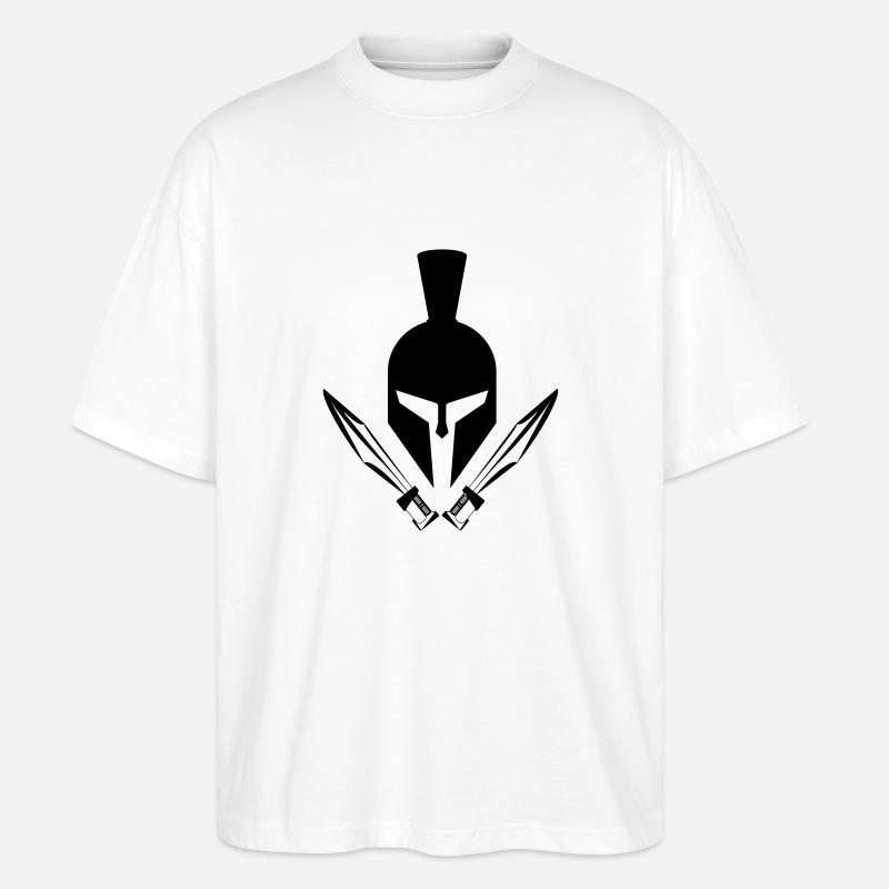 Spartanische Kopfhörer - Stanley/Stella Oversized Unisex Bio T-Shirt Blaster 2.0 - Weiß