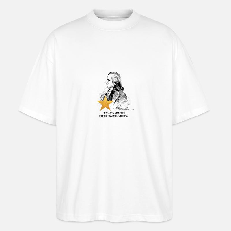 Alexander Hamilton - Stanley/Stella Oversized Unisex Bio T-Shirt Blaster 2.0 - Weiß