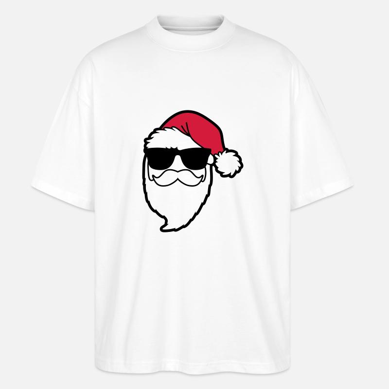 santa_claus_hohoho_4a - Stanley/Stella Oversized Unisex Bio T-Shirt Blaster 2.0 - Weiß