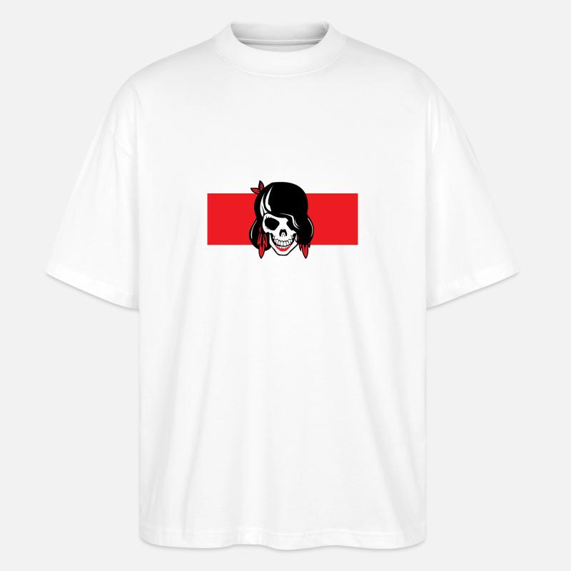 Rockabilly Rock - Stanley/Stella Oversized Unisex Bio T-Shirt Blaster 2.0 - Weiß