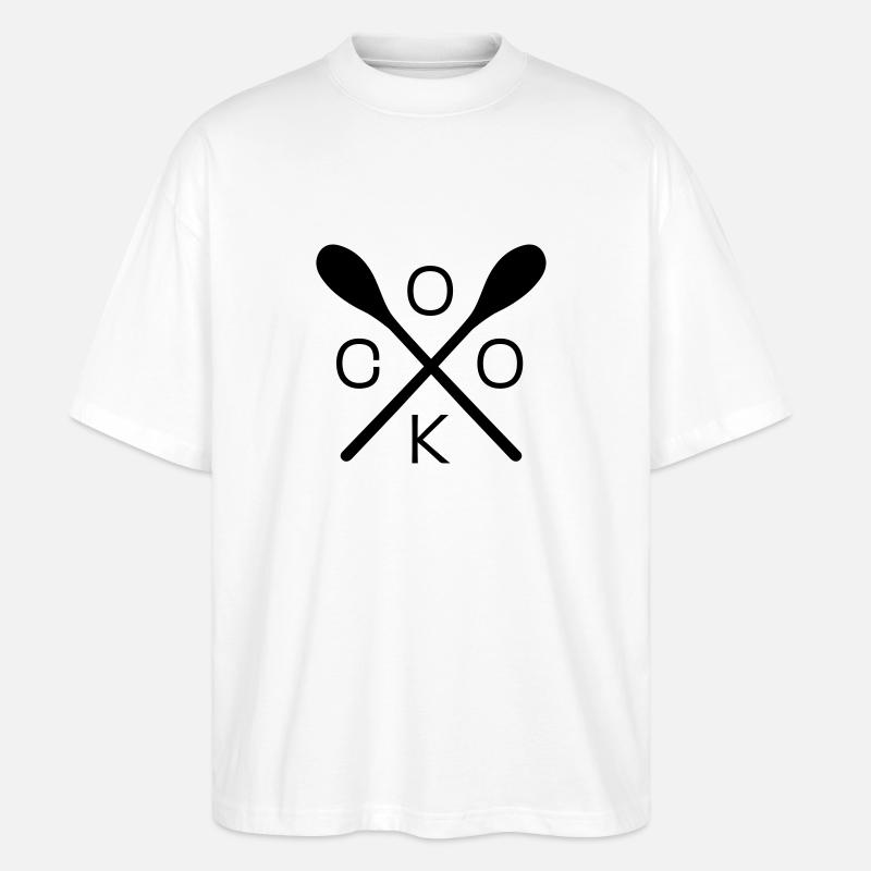 cuisinier - T-shirt bio Blaster 2.0 coupe oversize Stanley/Stella Unisexe - blanc