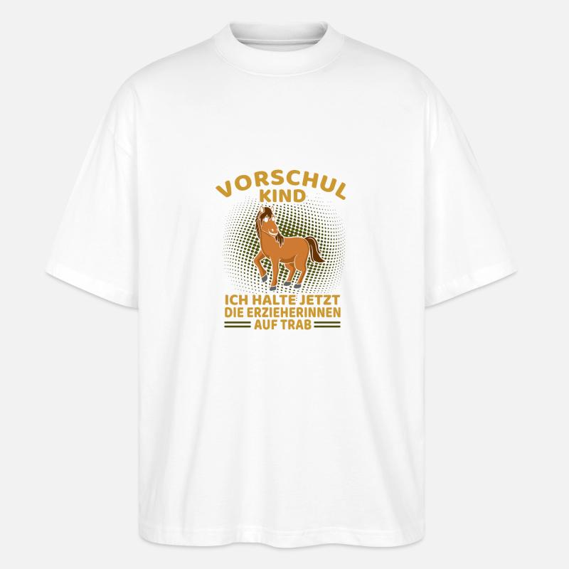 Vorschulkind Vorschule - Stanley/Stella Oversized Unisex Bio T-Shirt Blaster 2.0 - Weiß