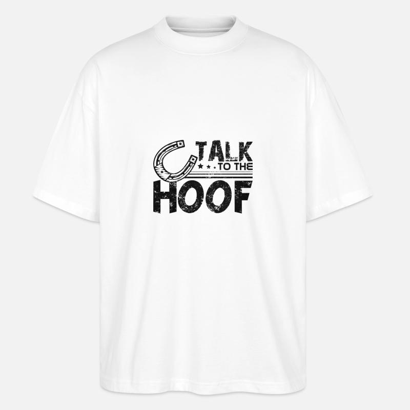 Rede mit dem Huf - Stanley/Stella Oversized Unisex Bio T-Shirt Blaster 2.0 - Weiß