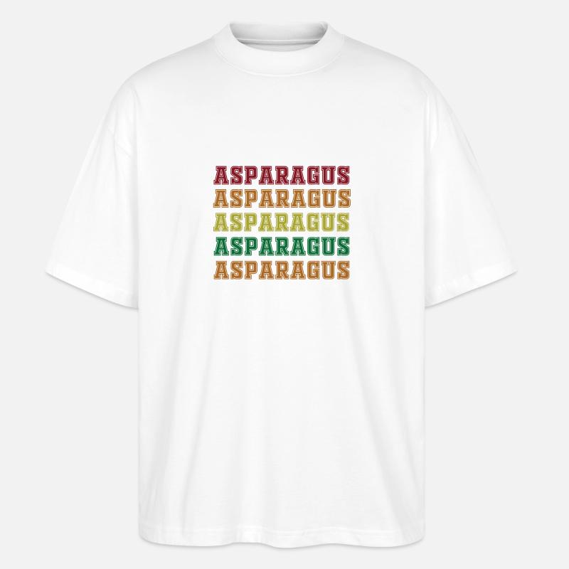 Spargel - Stanley/Stella Oversized Unisex Bio T-Shirt Blaster 2.0 - Weiß