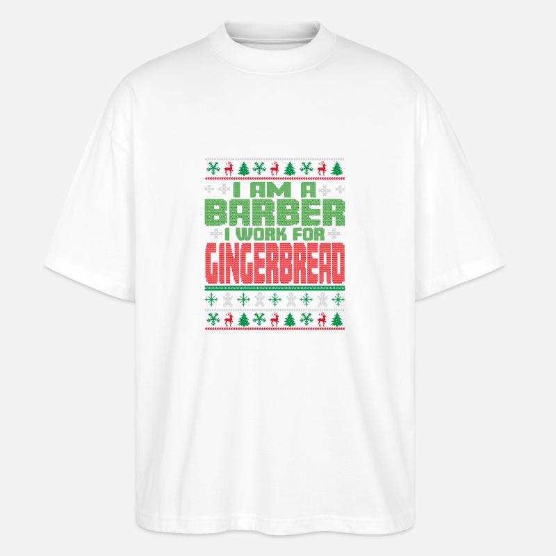 Coiffeur Noël Dicton - T-shirt bio Blaster 2.0 coupe oversize Stanley/Stella Unisexe - blanc