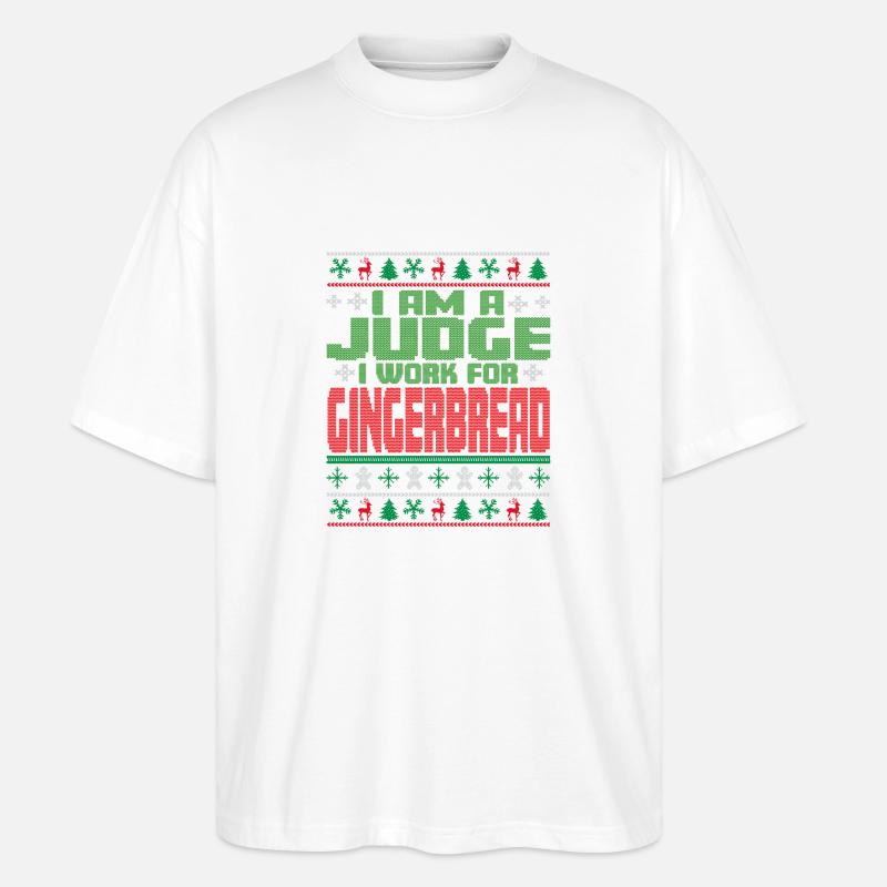 Richter Weihnachten Spruch - Stanley/Stella Oversized Unisex Bio T-Shirt Blaster 2.0 - Weiß