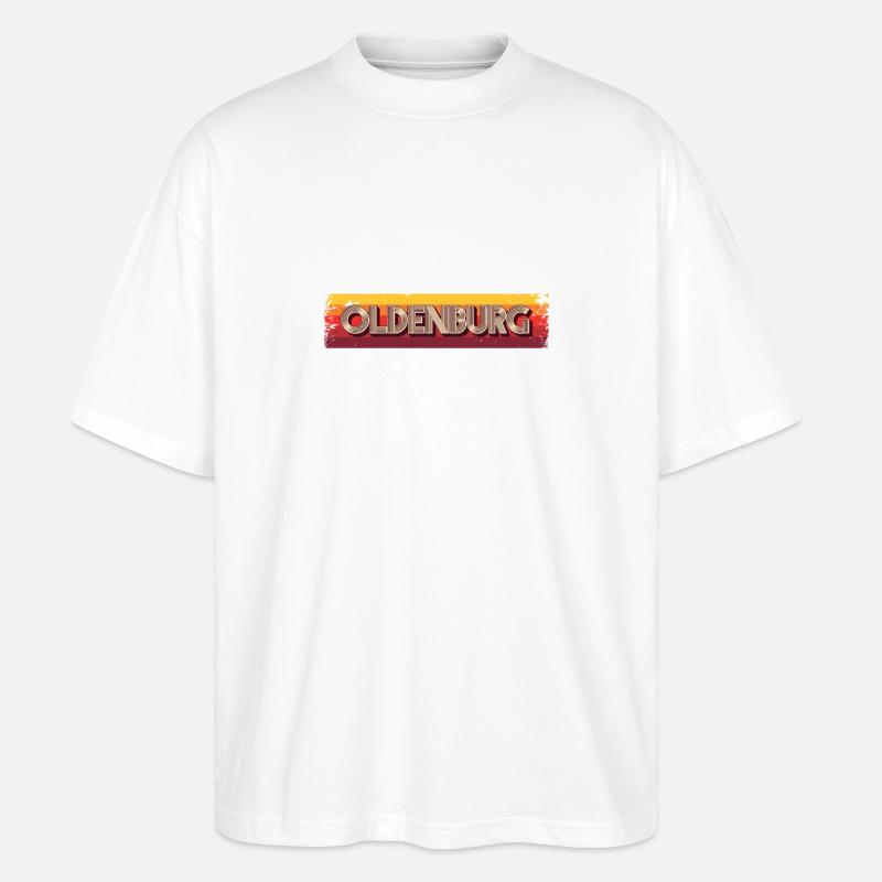 Oldenburgerin Oldenburger Oldenburg - Stanley/Stella Oversized Unisex Bio T-Shirt Blaster 2.0 - Weiß