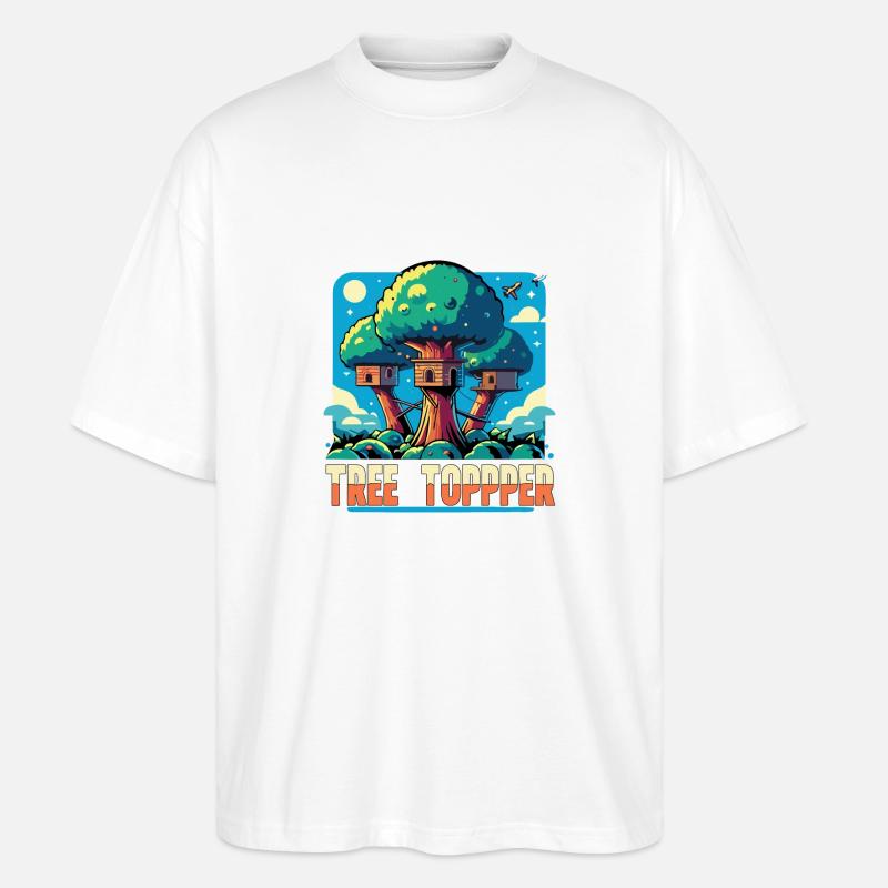 BAUMKRONE - Stanley/Stella Oversized Unisex Bio T-Shirt Blaster 2.0 - Weiß