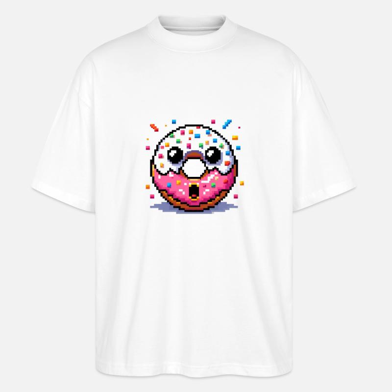 Süßer Donut - Das perfekte Geschenk - Stanley/Stella Oversized Unisex Bio T-Shirt Blaster 2.0 - Weiß