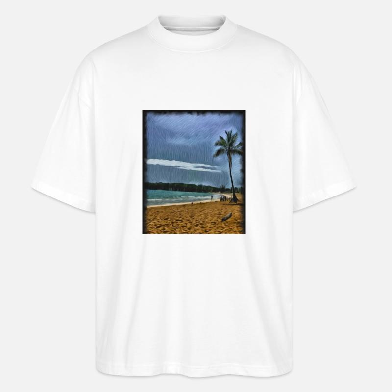Entspannung - Stanley/Stella Oversized Unisex Bio T-Shirt Blaster 2.0 - Weiß