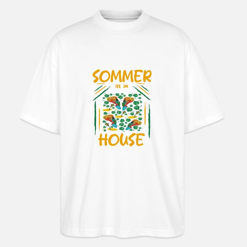 Sommer - Stanley/Stella Oversized Unisex Bio T-Shirt Blaster 2.0 - Weiß