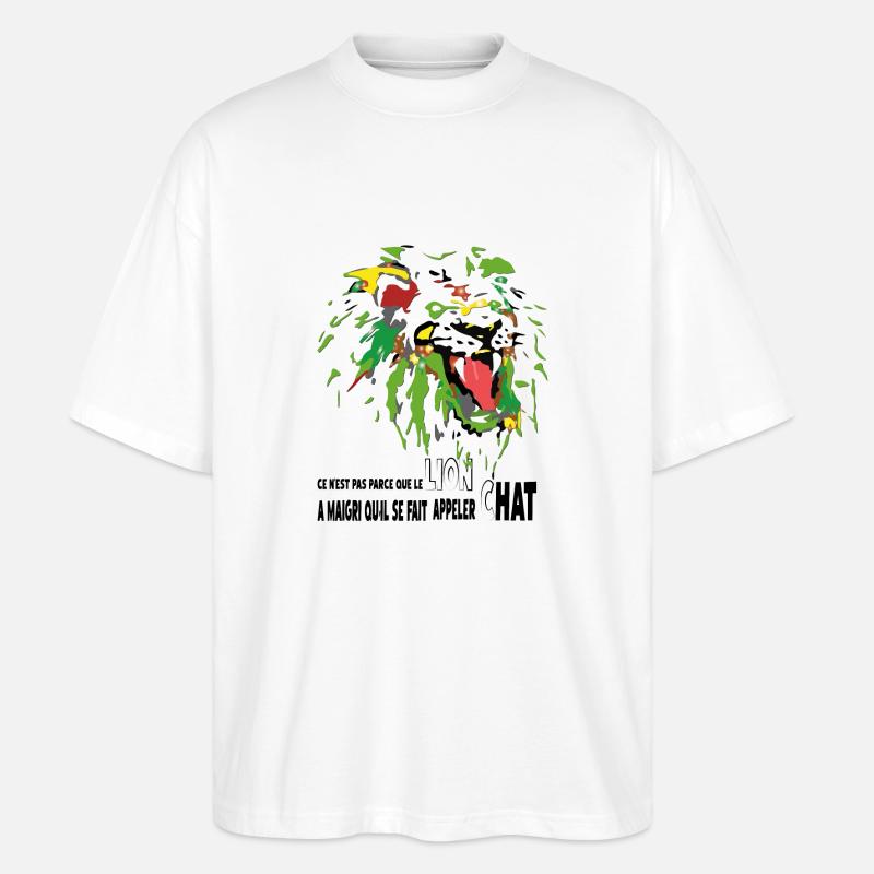 DIE Legende der Löwen - Stanley/Stella Oversized Unisex Bio T-Shirt Blaster 2.0 - Weiß