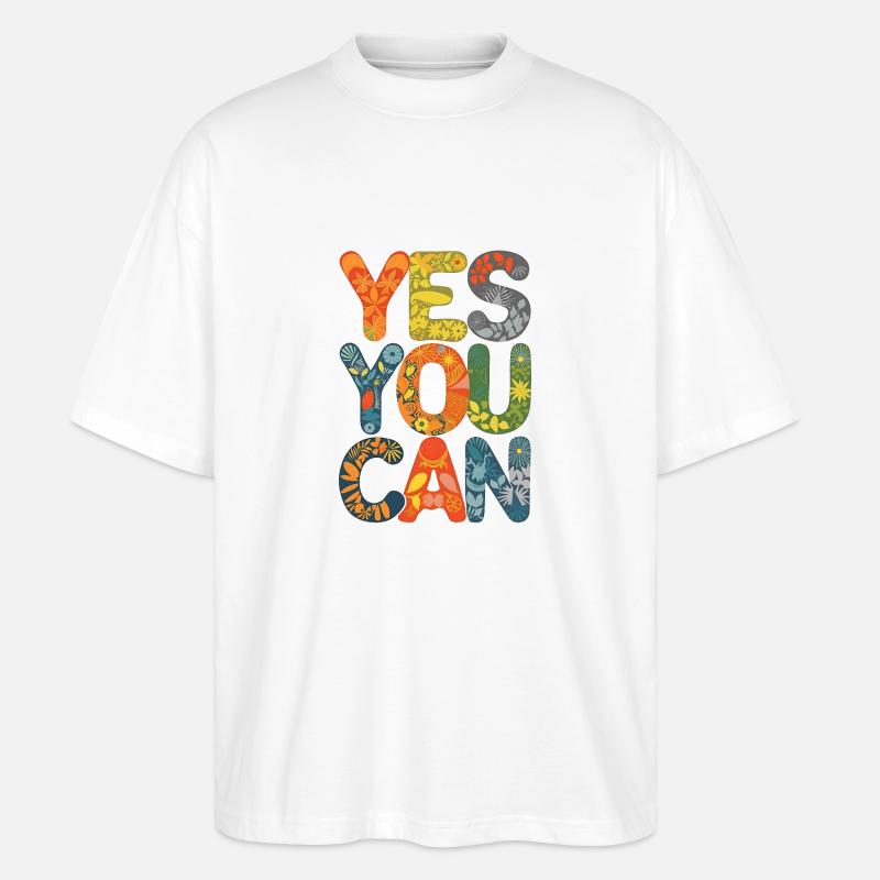 Ja, das können Sie - Stanley/Stella Oversized Unisex Bio T-Shirt Blaster 2.0 - Weiß