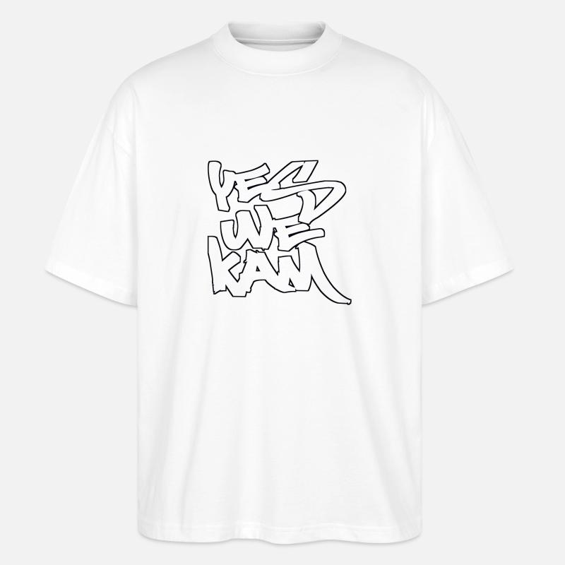 Yes we Kam Graffiti - Stanley/Stella Oversized Unisex Bio T-Shirt Blaster 2.0 - Weiß