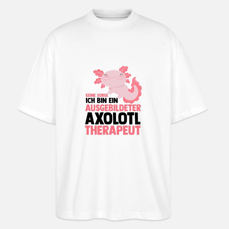 Axolotl - Stanley/Stella Oversized Unisex Bio T-Shirt Blaster 2.0 - Weiß
