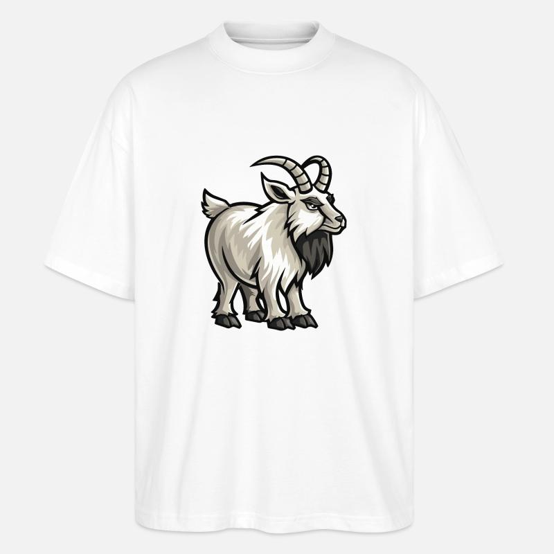 steinbock - Stanley/Stella Oversized Unisex Bio T-Shirt Blaster 2.0 - Weiß