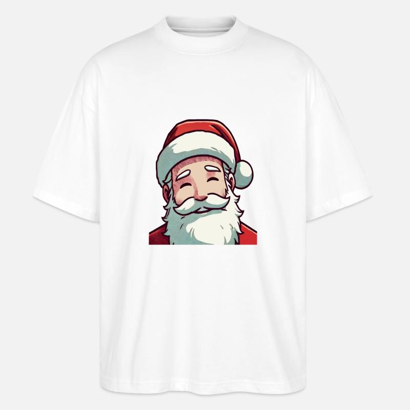 Weihnachtsmann - Stanley/Stella Oversized Unisex Bio T-Shirt Blaster 2.0 - Weiß
