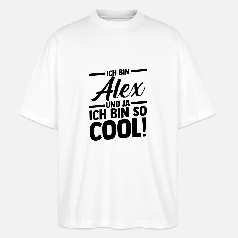 Alexander Alexandra Alexa Alex - Stanley/Stella Oversized Unisex Bio T-Shirt Blaster 2.0 - Weiß