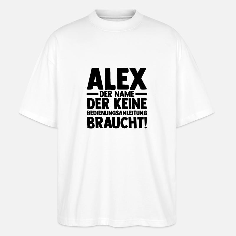 Alexander Alexandra Alexa Alex - Stanley/Stella Oversized Unisex Bio T-Shirt Blaster 2.0 - Weiß