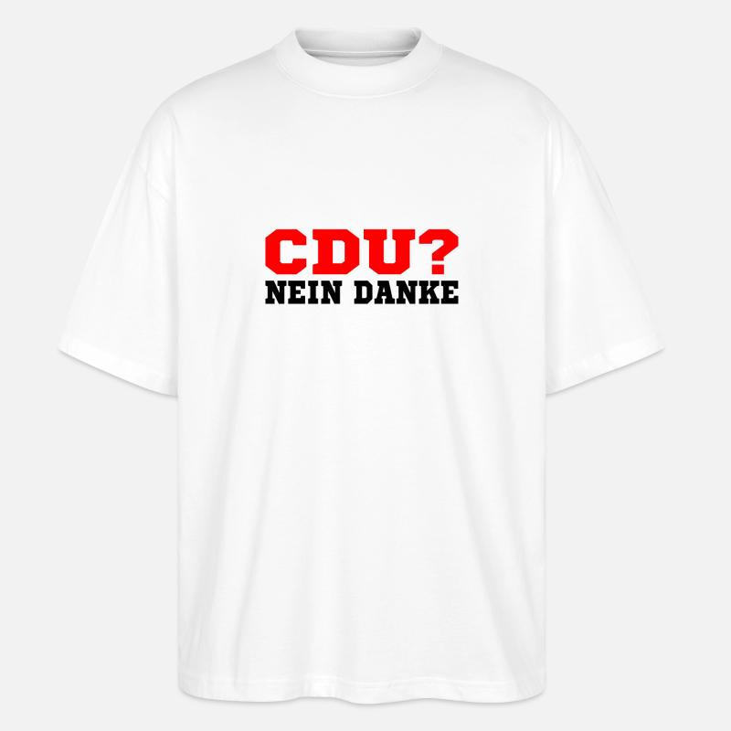 Cdu - Stanley/Stella Oversized Unisex Bio T-Shirt Blaster 2.0 - Weiß