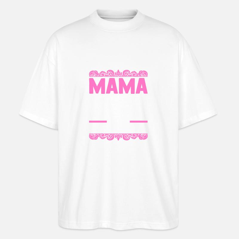 Maman de 2 enfants - T-shirt bio Blaster 2.0 coupe oversize Stanley/Stella Unisexe - blanc