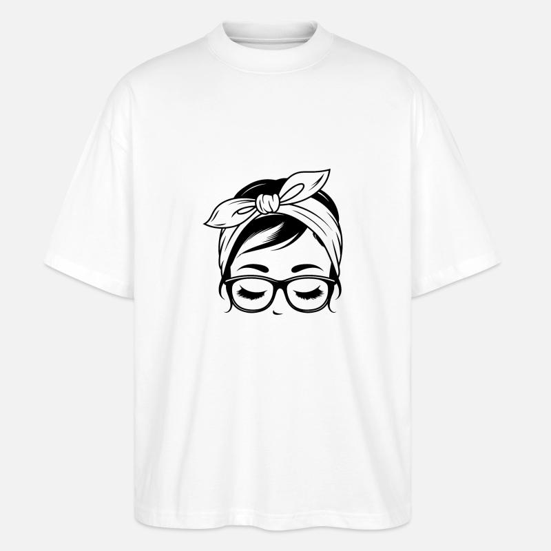 SÜSSES MÄDCHEN - Stanley/Stella Oversized Unisex Bio T-Shirt Blaster 2.0 - Weiß
