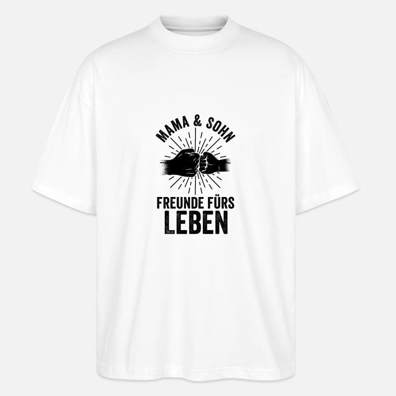 Mère, mère et fils - T-shirt bio Blaster 2.0 coupe oversize Stanley/Stella Unisexe - blanc