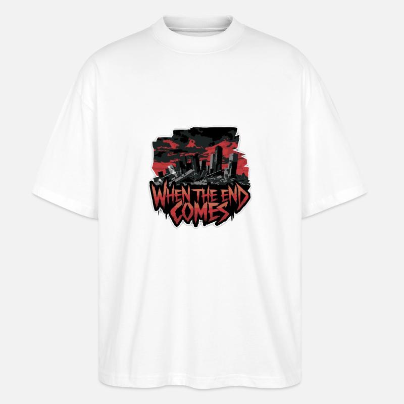 QUAND VIENT LA FIN - T-shirt bio Blaster 2.0 coupe oversize Stanley/Stella Unisexe - blanc