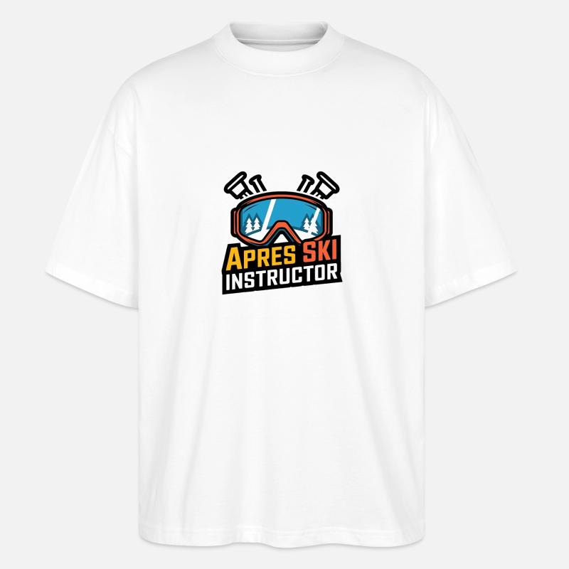Apres Ski Instructor - Stanley/Stella Oversized Unisex Bio T-Shirt Blaster 2.0 - Weiß